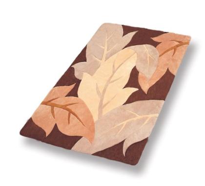The " AUTUMN LEAVES " SHEEPSKIN RUG - Click Image to Close